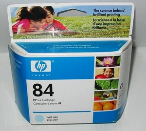 Genuine HP 84 light cyan Ink C5017A DesignJet 10ps,,20ps,50ps,120,120nr - Picture 1 of 2