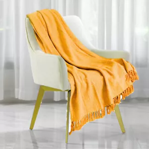 Large Throws XL Cotton Traditional Herringbone Home Chair Sofa Bed Throw - Picture 1 of 6