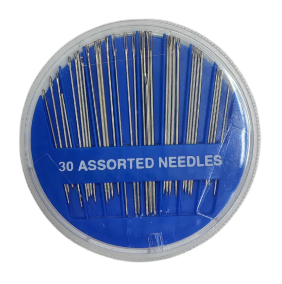Cartina 30 AGHI ASSORTITI - varie misure - Aghi da Cucito Mano Ricamo Rammendo - Immagine 1 di 1