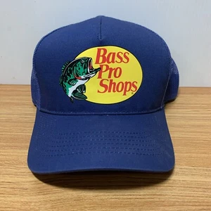 Bass Pro Shops Trucker Hat Mesh Adjustable SnapBack Fishing / Outdoor Blue Cap - Picture 1 of 6