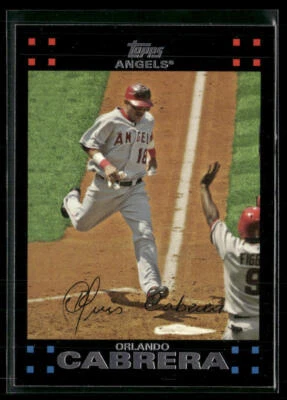 Orlando Cabrera 2007 Topps #546 Los Angeles Angels - Image 1 of 2