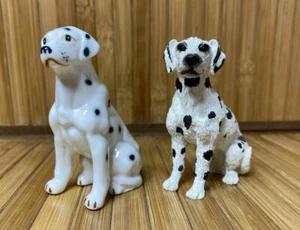 Vintage Bone China and Resin Dalmatian Figurines - 1970's - Picture 1 of 7