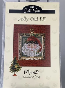 Just Nan Whimzi JOLLY OLD ELF Counted Cross Stitch Pattern - Picture 1 of 1