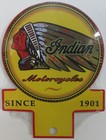 Indian Motorcycle Metal License Plate Topper