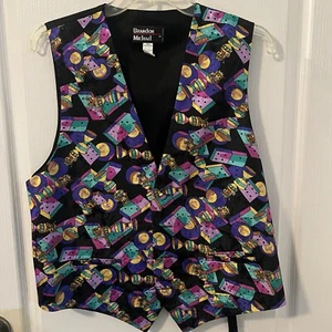 Mardi Gras Vest- Men’s Medium Michael Brandon - Picture 1 of 5