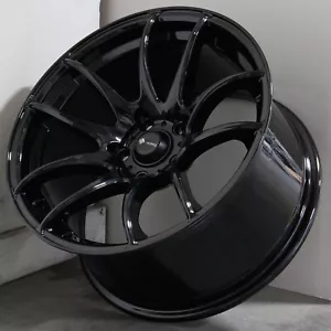 18x9.5 Black Wheels Vors TR4 5x114.3 35 (Set of 4) 73.1 - Picture 1 of 7