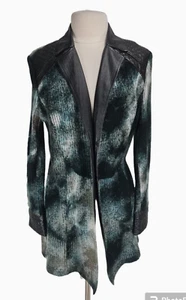 Giacca blazer donna ALBERT AKALI aperto davanti maglia cavo taglia L manica lunga 87P - Foto 1 di 5
