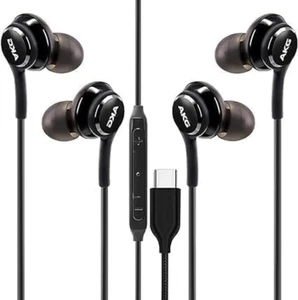 2-pak słuchawek USB C kompatybilnych z Galaxy S23 Ultra S22 S21 FE S20 Z Flip - Zdjęcie 1 z 12