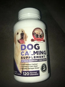 Parkers Natural Dog Calming Supplement Canine Anxiety 120 count EXP 02/28/2023 - Picture 1 of 1