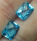 AAA - NATURAL TOPAZ – TOPAZIO NATURALE CT 7.00 PAIR VVS CHEKER STUNNING BRAZIL