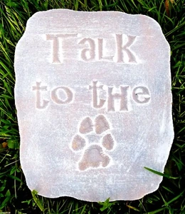 Yeso Hormigón Perro Stemping Stone ABS Molde Plástico 10" x 8.5" x 1.20" - Imagen 1 de 2