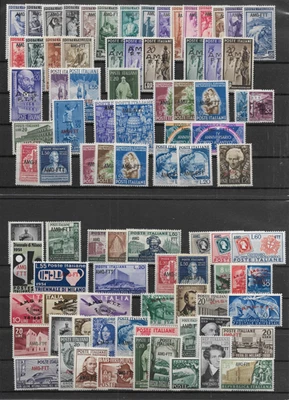 TRIEST @  1947-1954    NICE LOT WITH BETTER MNH NICE PRICED @ It.301 - 2 SCANS - Image 1 of 2