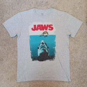 FUNKO POP! TEES - JAWS SHARK TEE - S - GREY S/S T-SHIRT - OFFICIAL COLLABORATION - Picture 1 of 3