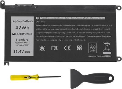 WDXOR Battery 11.4V/42Wh for Dell Inspiron 13 15 17 5000 7000 Vostro Latitude - Image 1 of 4