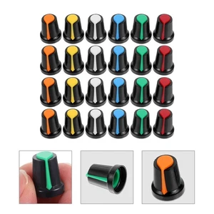 48 Piezas Tapa de Perilla Potenciómetro Giratorio Perillas de Control de Guitarra Volumen de Tono Eléctrico - Imagen 1 de 12
