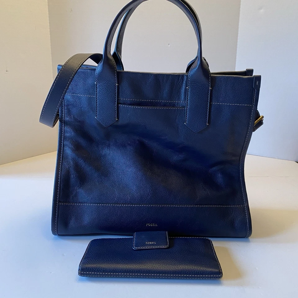 Bolso de Mano Fossil Kyler Grande de Cuero con Cartera a Juego Foto 1 de 4