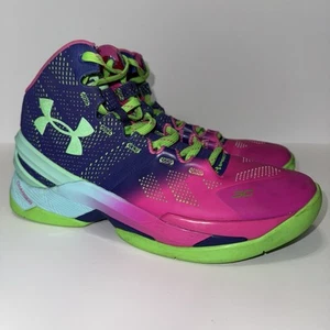 Under Armour Curry 2 ‘Northern Lights’ Basketball Shoes 3026052-600 Men's 8 - Picture 1 of 12