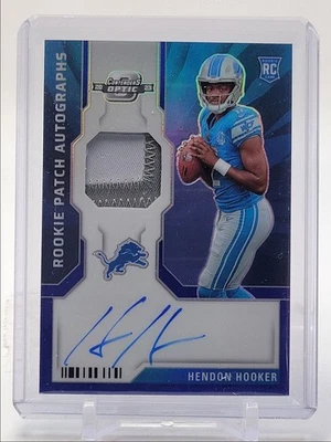 HENDON HOOKER 2023 CONTENDERS OPTIC RPA ROOKIE PATCH BLUE RC AUTO /50 Q3280 - Image 1 of 2