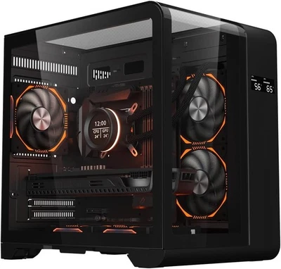 IONZ APEX Vision - PC Gaming Case, ATX Mid Tower, Dual Chamber with 3 ARGB PWM F - Image 1 of 4