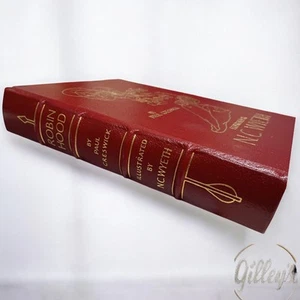 Vtg Robin Hood by Paul Creswick, Illustrated by N.C. Wyeth. Leather-bound, Gold - Picture 1 of 12