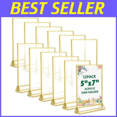 Vertical Stand Acrylic Frames for Wedding Centerpieces - Image 1 of 4