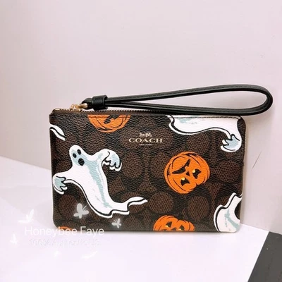 NWT COACH 2025 Corner Zip Wristlet With Halloween CCL20 or CCL21 🎃👻🎃 - Image 1 of 4
