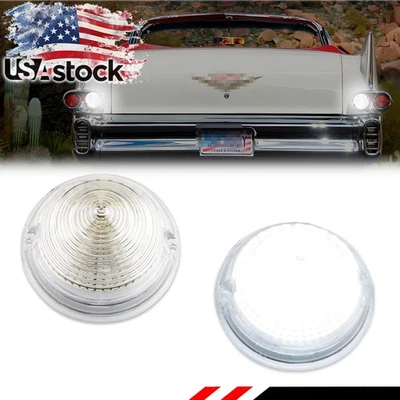 Lente de luz de backup LED branca clara para 1958 Cadillac DeVille e chassi comercial - Imagem 1 de 4
