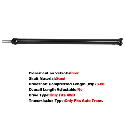 Drive Shaft for Chevrolet Silverado 2500 2001-2004 143.5 inch 946-399 15109392 - Image 1 of 4
