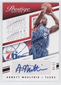 2014-15 Panini Prestige Bonus Shots Auto Red /49 Arnett Moultrie #11 Auto - Picture 1 of 4