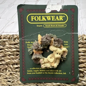 Boyd’s Bears Bearwear Anstecknadel Brosche Hase auf Karotte/Kohlkranz  - Bild 1 von 9