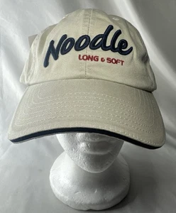 Noodle Long & Soft Strapback Hat Beige One Size Embroidered Maxfli NWT - Picture 1 of 7