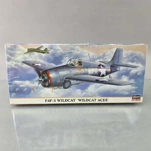 Hasegawa 00397 1:72 F4F-3 WILDCAT WILDCAT ACES Plastic Model Kit Vintage SEALED - Picture 1 of 7