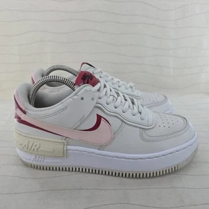 Nike Womens Air Force Shadow Phantom Cream Pink Red Sneakers CI0919-003 Size 7.5 - Picture 1 of 12