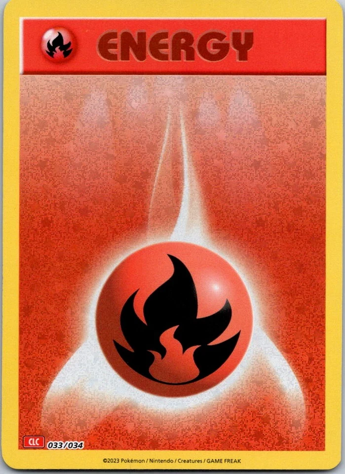 Holo Foil Basic Fire Energy 033/034 Classic Collection Trading Card Game Classic - Image 1 of 2