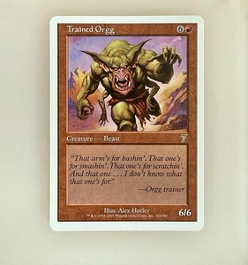 Magic the Gathering: Trained Orgg 7th Edition Reg NM - Picture 1 of 2