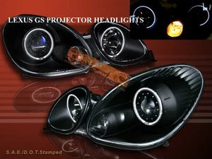 Apto para 1998-2005 LEXUS GS-300/GS-400/GS-430 CCFL DOS FAROS DE PROYECTOR - Imagen 1 de 2