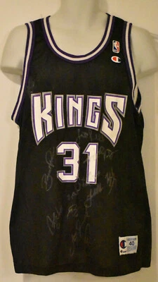 Sacramento Kings Champion Jersey Size 40 Medium Signed Autograph - Image 1 of 4