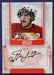 2011-12 ITG Canada vs The World Autographs #AMLU Milan Lucic In The Game - Picture 1 of 2