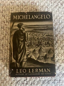 1944 Personalized Autographed Copy “Michelangelo” By Leo Lerman 1st Ed DJ - Foto 1 di 9