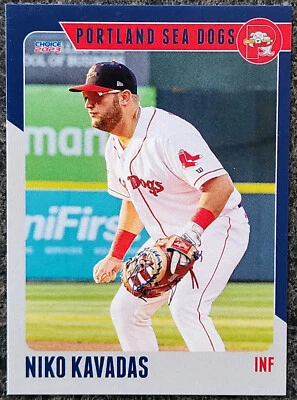Niko Kavadas 2023 Portland Sea Dogs Card #14 Los Angeles Angles! - Image 1 of 2