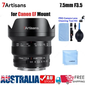 7Artisans 7.5mm F3.5 APS-C Fisheye Maual Focus Lens for Canon EF Mount - Picture 1 of 7