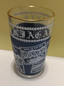 Niagara Falls Gold Rim Travel Souvenir Shot Glass - 3.25" - Picture 1 of 4