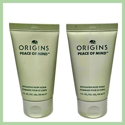 2 x Origins Peace Of Mind Exfoliating Body Scrub 1 fl.oz. 30 ml. Travel Size - Image 1 of 4