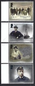 Antartico Britannico Territorio 2022 Emiliani Shackleton Set 4 Intatto Mint, - Foto 1 di 1