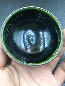 Saramak green small bowl, white-metal 