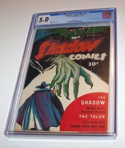 Shadow Comics V5 #8 - Street and Smith 1945 Golden Age Issue - CGC VG/FN 5.0 - Picture 1 of 1
