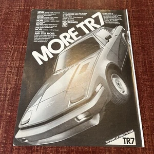 1977 Triumph More TR7 Print Ad British Leyland Motors Shape Of Things To Come - Picture 1 of 2