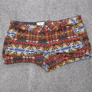 Volcom Shorts Womens 5 Multicolor Aztec Print Short Pockets Logo Geometric Zip - Picture 1 of 10
