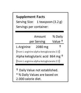 NuSci L-arginine alpha ketoglutarate AAKG 2:1 pure powder 500g (1.1lb) energy - Picture 1 of 2