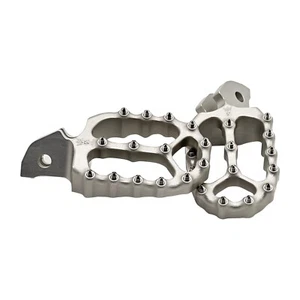Surron Light Bee Footpegs Silver Custom Reinforced for Sur-Ron Light Bee Made EU - Picture 1 of 6